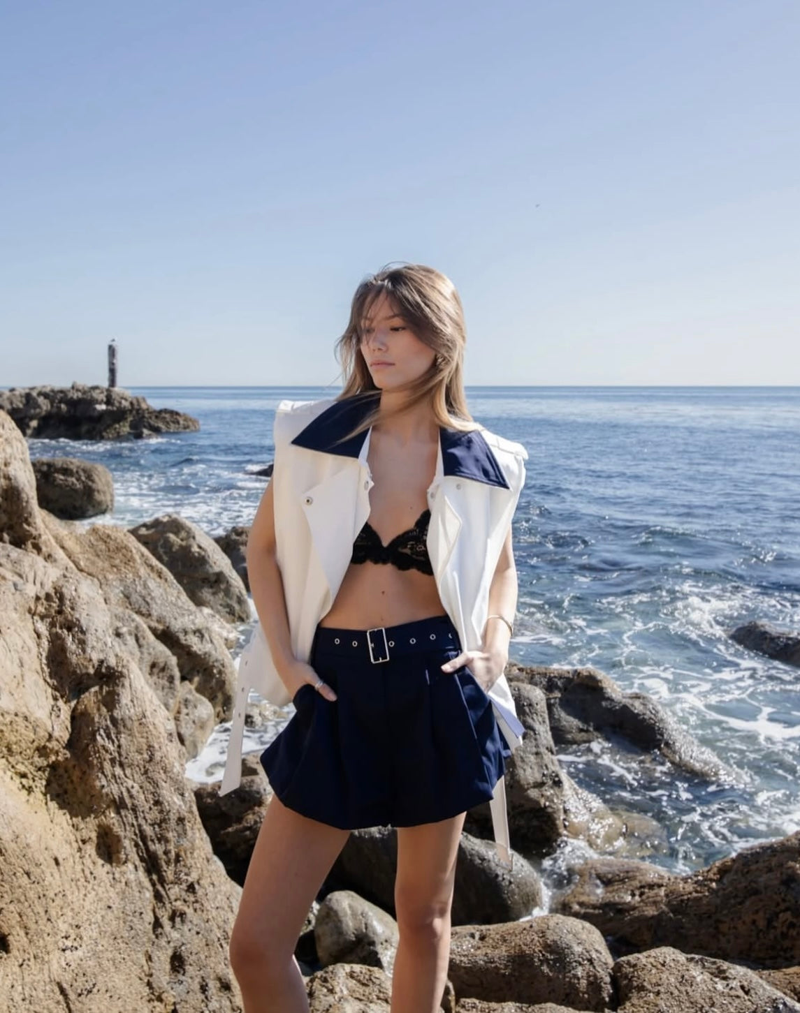 CHALECO OVERSIZED BLANCO