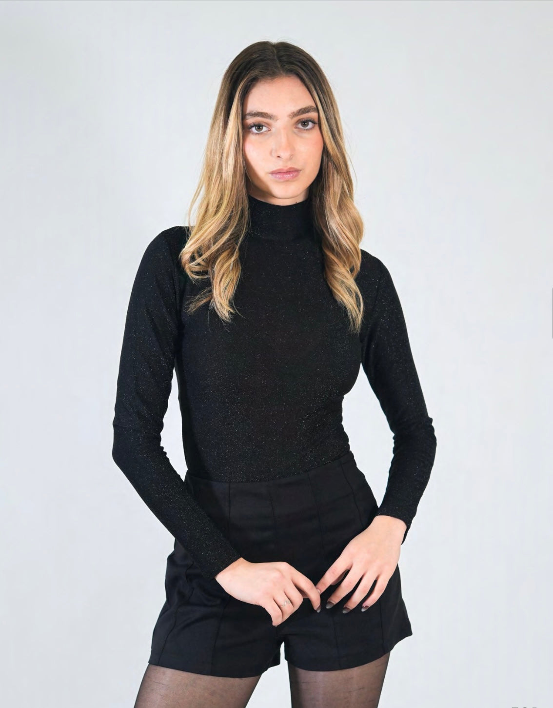 BODYSUIT NEGRO BRILLOS