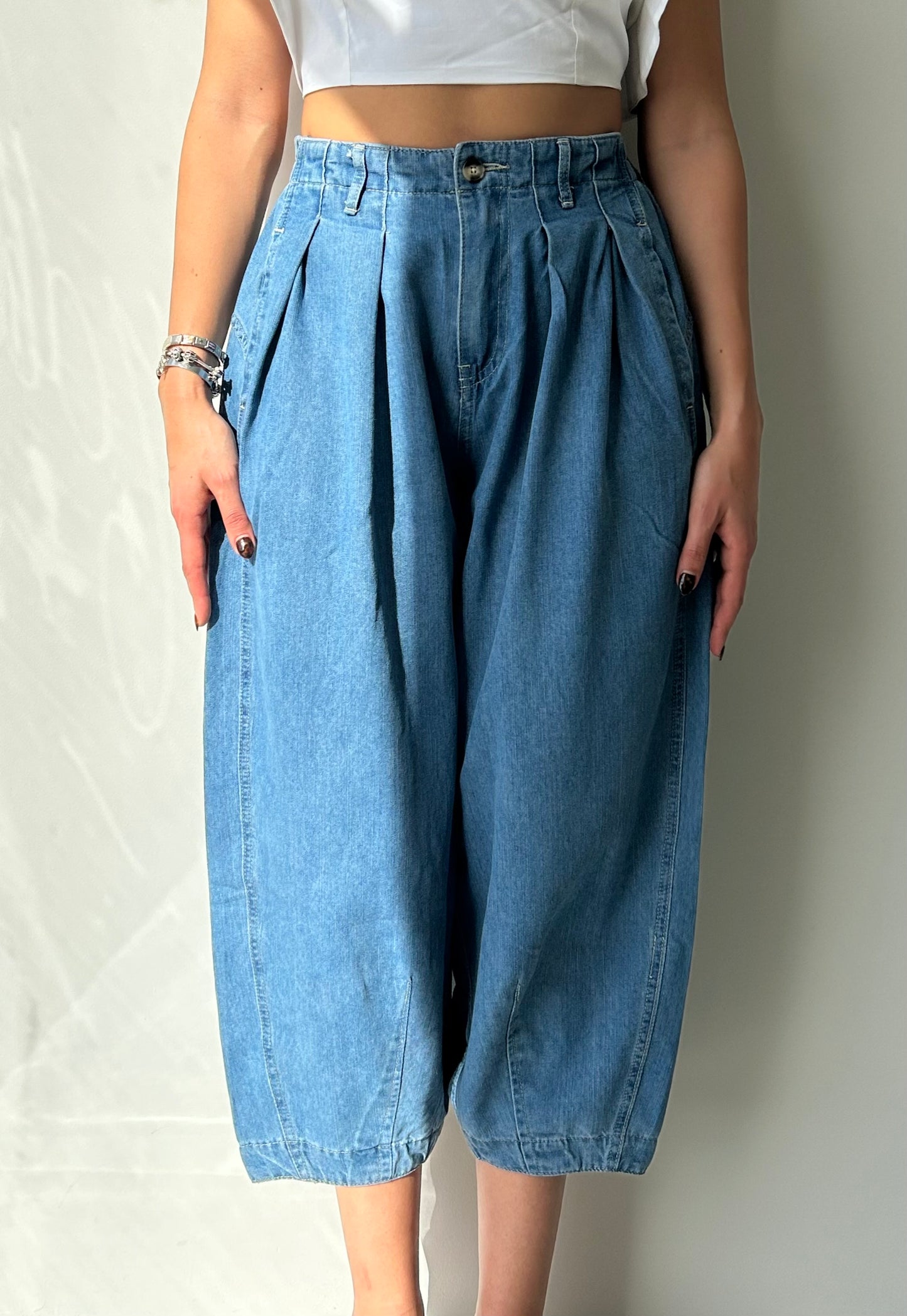 PANTALON BOMBACHO MEZCLILLA