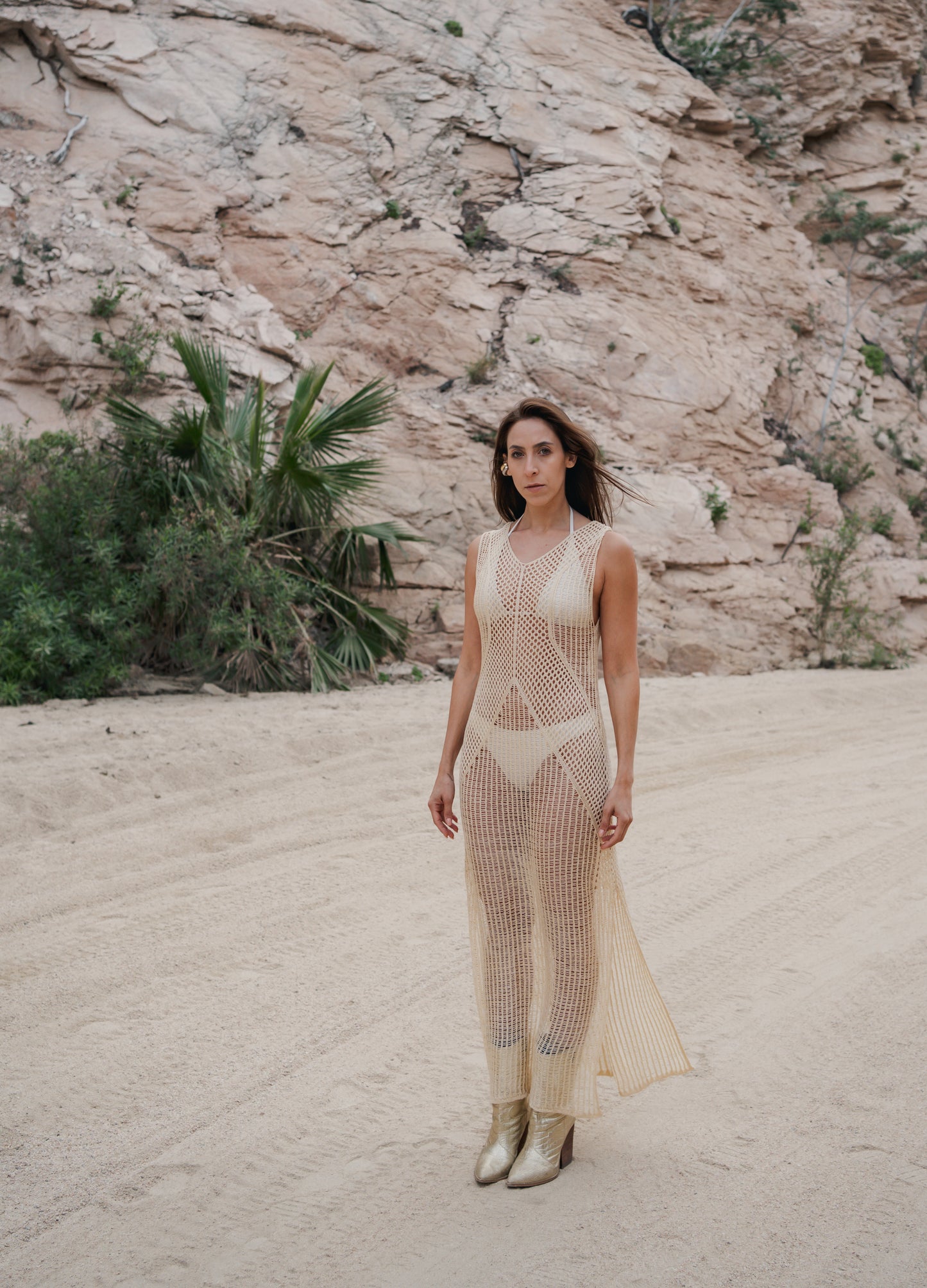 VESTIDO COVER UP NUDE