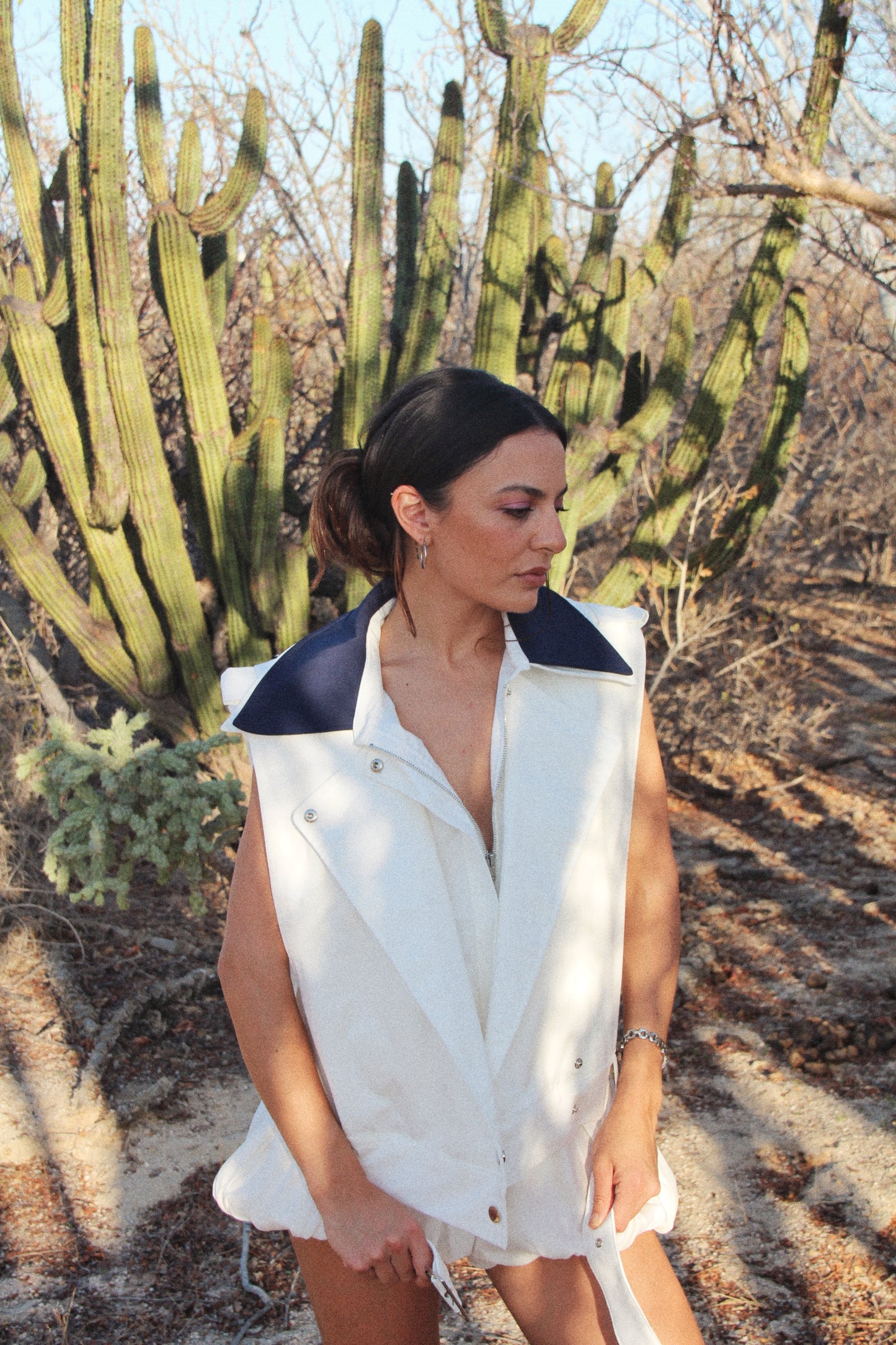 CHALECO OVERSIZED BLANCO