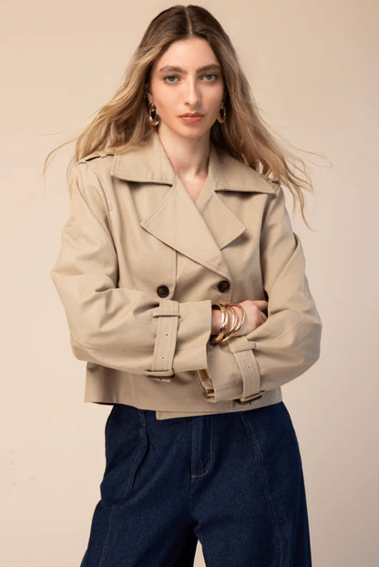 SACO CORTE GABARDINA