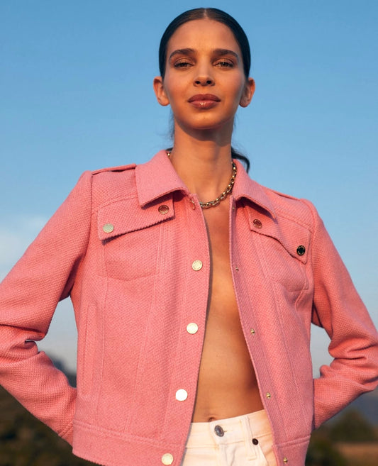 CHAMARRA LANA ROSA