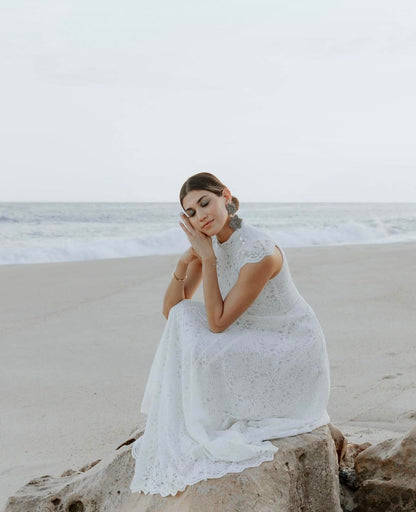 VESTIDO BORDADO BLANCO