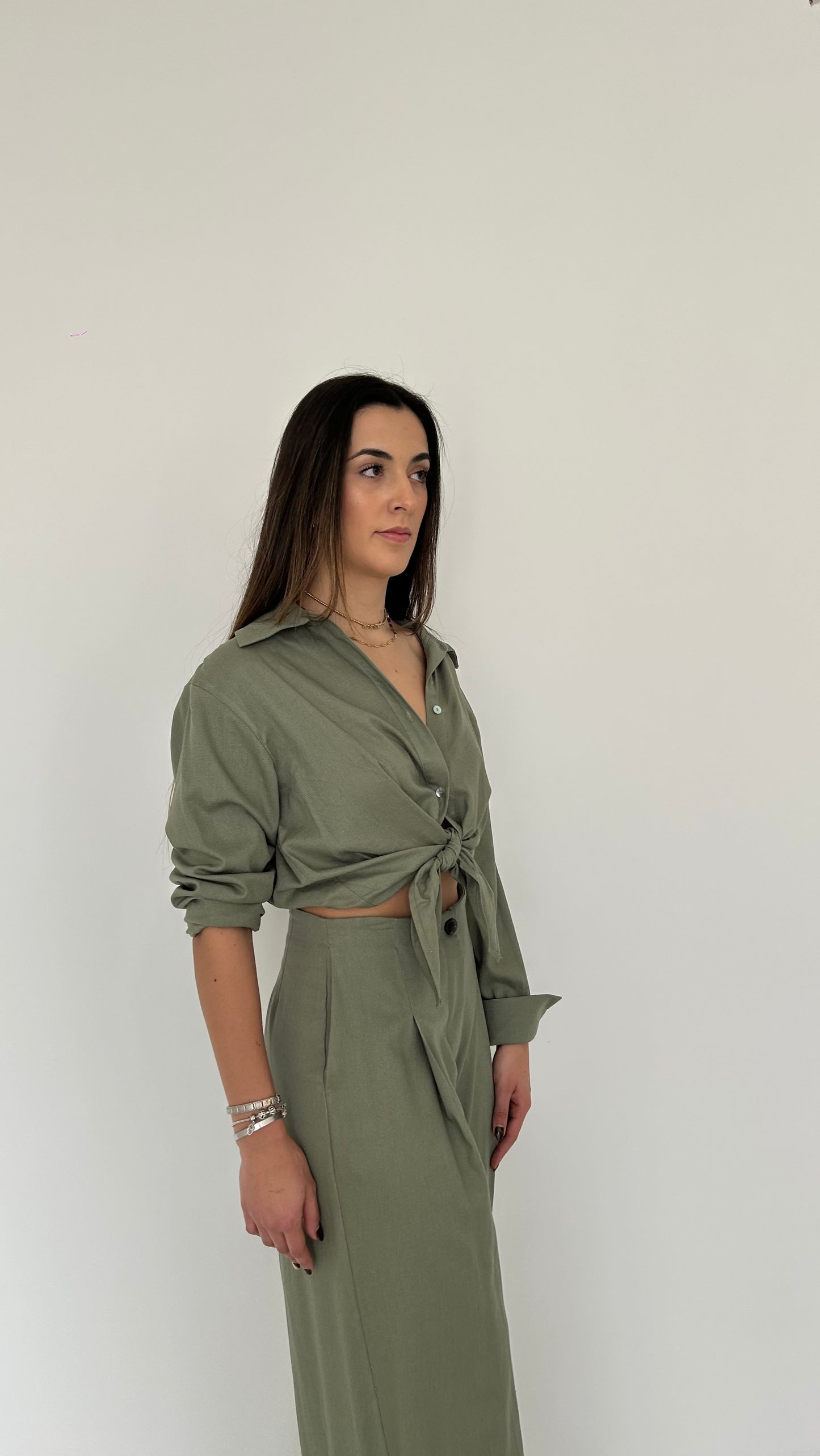 SET VERDE CAMISA Y PANTALON