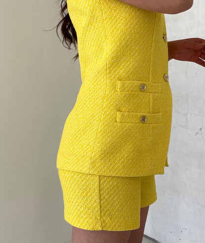 YELLOW TWEED SET